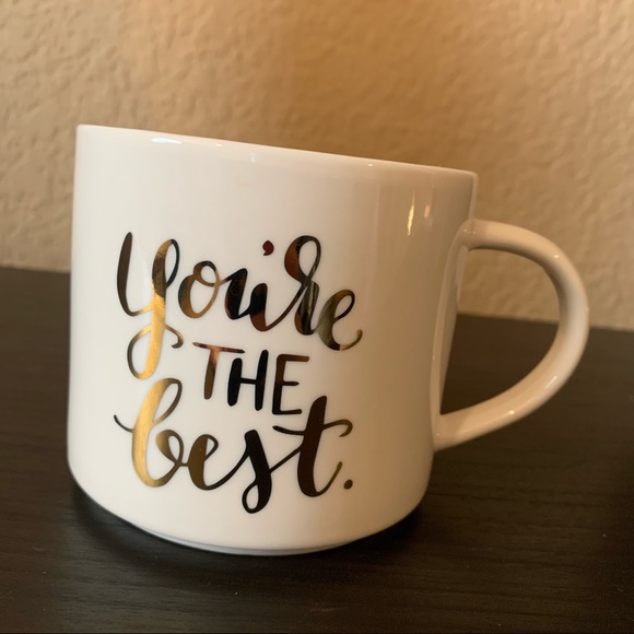 Other - You’re the best metallic white & silver coffee mug